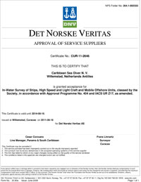 Certification Det Norske Verita